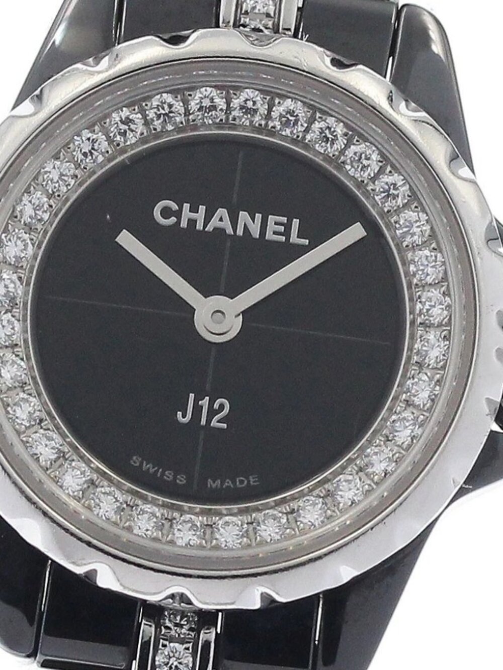 CHANEL J12 XS H5236 Diamond black Dial Quartz Ladies Watch_952374
